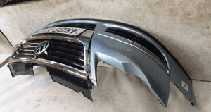 + ZDERZAK PRZÓD PRZEDNI DO VOLKSWAGEN VW PASSAT B6 GRILL LB5M BŁĘKITNY 4