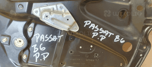 Mechanizm podnośnik szyby prawy przód VW Passat B6 3C1837756G 6