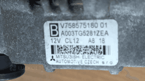 Peugeot 308 Citroen C4 1.4 1.6 16V VTi THP alternator CL12 V 758575180 2
