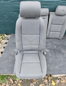 Fotele Fotel Kanapa Skladana Welur Szare Swing Podlokietnik Audi A4 B6 Sedan Kombi Komplet 15