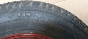 Koło zapasowe dojazdówka zapas S 135/80 R13 4X98 Fiat Panda II 8