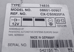 Toyota Avensis T25 Corolla zmieniarka 6 CD changer 08601-00907 2