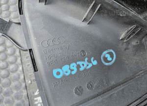 Przewód Dolot 8E0129618D 8E0129617D Wlot Kanał Filtra Powietrza Pas Przedni AUDI A4 B6 B7 9