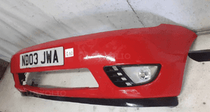 } ZDERZAK PRZÓD PRZEDNI FORD FIESTA MK.6 6 VI K2 CZERWONY HALOGENY 2