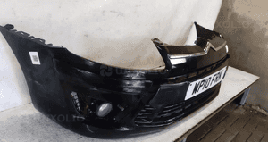 ) ZDERZAK PRZÓD PRZEDNI DO CITROEN C4 LIFT FL EXLD CZARNY HALOGENY 3