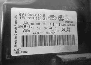 LAMPA PRZEDNIA PRZÓD LEWA SKODA FABIA III 3 6V1 SOCZEWA LED 2014-2018 rok 17