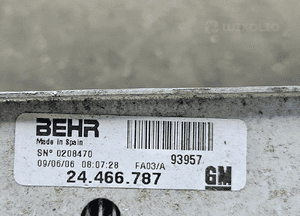 Opel Combo Corsa 1.3 CDTI chłodnica powietrza intercooler 24466787 5