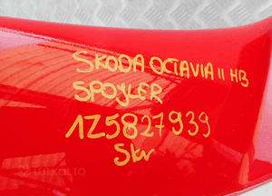 SPOJLER DASZEK KLAPY SKODA OCTAWIA II HB 1Z5827939 10
