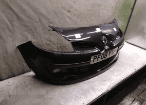 ^ ZDERZAK PRZÓD PRZEDNI DO RENAULT CLIO III 3 NV676 CZARNY HALOGENY 2