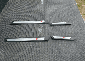 Listwa Listwy Progowe Ozdobne Drzwi S-Line Nakładki Komplet Przód Tyl AUDI A4 B8 Sedan Kombi 2