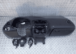 Seat altea toledo iii konsola kokpit 2x airbag org pasy radom 1