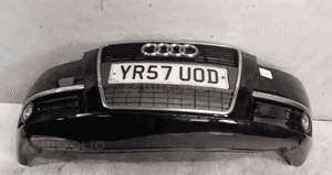 * ZDERZAK PRZÓD PRZEDNI AUDI A6 C6 HALOGENY LY9B CZARNY 1