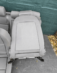 Fotele Fotel Kanapa Skladana Welur Szare Swing Podlokietnik Audi A4 B6 Sedan Kombi Komplet 12