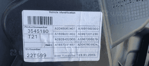 Mechanizm podnośnik szyby prawy przód Mercedes GL X166 W166 6