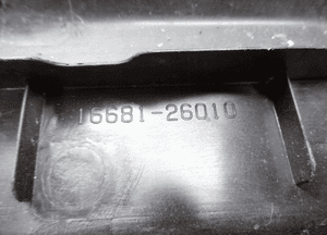 OSŁONA PASA PRZEDNIEGO TOYOTA RAV 4 16681-36010 9