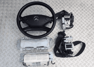 PODUSZKI ZESTAW KOMPLET PASY PRZÓD AIRBAG MERCEDES W221 RADOM 1