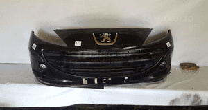 ) ZDERZAK PRZÓD PRZEDNI DO PEUGEOT 207 EXLD CZARNY HALOGENY 1