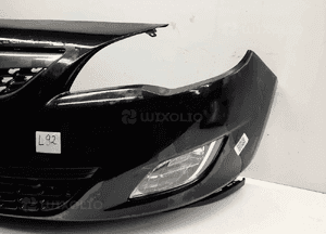 } ZDERZAK PRZÓD PRZEDNI DO OPEL ASTRA J IV Z22C CZARNY HALOGENY 4