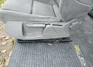 Fotele Fotel Kanapa Skladana Welur Szare Swing Podlokietnik Audi A4 B6 Sedan Kombi Komplet 7