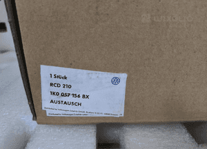 Volkswagen Radio RCD210 MP3 1K0057156BX 1K0035156B 6