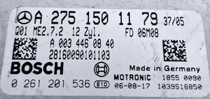 Mercedes-Benz S-Klasa W221 S600 5.5 V12 Sterownik silnika ECU A2751501179 2