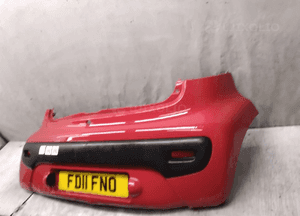 ^ ZDERZAK TYŁ TYLNY CITROEN C1 PEUGEOT 107 KJH CZERWONY 5