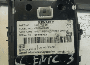 Renault Scenic III 3 panel sterowania nawigacji media switch navi 3