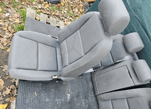 Fotele Fotel Kanapa Skladana Welur Szare Swing Podlokietnik Audi A4 B6 Sedan Kombi Komplet 23