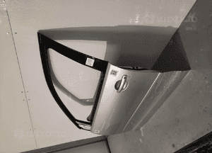 } DRZWI PRZÓD PRZEDNIE LEWE VW VOLKSWAGEN POLO 9N3 LIFT FL LA7W SREBRNE 3