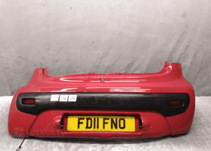 ^ ZDERZAK TYŁ TYLNY CITROEN C1 PEUGEOT 107 KJH CZERWONY 1