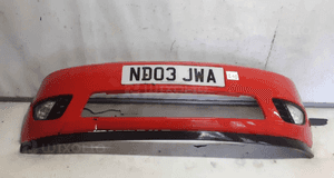 } ZDERZAK PRZÓD PRZEDNI FORD FIESTA MK.6 6 VI K2 CZERWONY HALOGENY 1