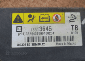 MODUŁ SENSOR AIR BAG OPEL INSIGNIA A 13503645 2