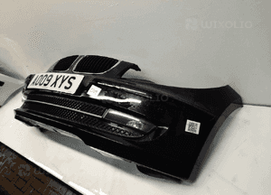 ^ ZDERZAK PRZÓD PRZEDNI BMW E87 SERIA 1 I LIFT FL SCHWARZ 2 II CZARNY HALOGENY 3
