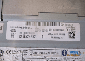 RADIO NAWIGACJA PANEL BMW F20 F30 6822582 6814187 3