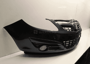 } ZDERZAK PRZÓD PRZEDNI OPEL CORSA D Z168 SZARY POPIELATY HALOGENY 2