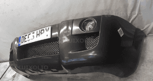 } ZDERZAK PRZÓD PRZEDNI HYUNDAI TUCSON SZARY GRAFITOWY HALOGENY 3