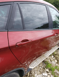 DRZWI PRAWY TYL KOMPLETNE BEZ MALOWANIA W KOLOR VERMILIONROT BMW X6 2