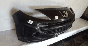 ) ZDERZAK PRZÓD PRZEDNI DO PEUGEOT 207 EXLD CZARNY HALOGENY 3
