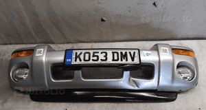 } ZDERZAK PRZÓD PRZEDNI DO JEEP CHEROKEE 3 III PRZED LIFT SREBRNY HALOGENY 1