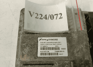 STEROWNIK SILNIKA KOMPUTER FIAT DOBLO 00-10 51843352 NO V224/072 2