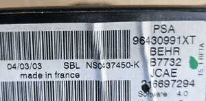 Peugeot 307 panel sterowania nawiewu 96430991XT 6