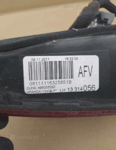 LAMPA TYLNA LEWA OPEL ASTRA J KOMBI nr 13314056 2