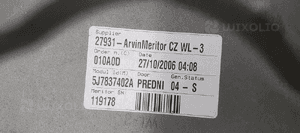 Mechanizm podnośnik szyby prawy przód Skoda Roomster 5J7837402A 5