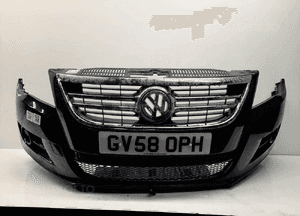 ^ ZDERZAK PRZÓD PRZEDNI VW VOLKSWAGEN TIGUAN I 1 LH5X NIEBIESKI GRANATOWY PDC CZUJNIKI 1