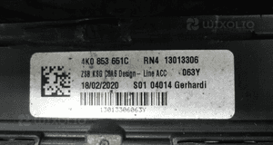 AUDI A6 C8 4K0853651C GRILL ATRAPA 6
