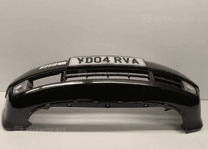 } ZDERZAK PRZÓD PRZEDNI SKODA FABIA I 1 9910 CZARNY HALOGENY 1