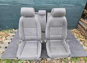 Fotele Fotel Kanapa Skladana Welur Szare Swing Podlokietnik Audi A4 B6 Sedan Kombi Komplet 1