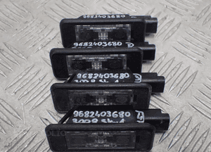 OŚWIETLENIE TABLICY REJESTRACYJNEJ PEUGEOT 9682403680 DOSTĘPNE 8 SZTUK 2